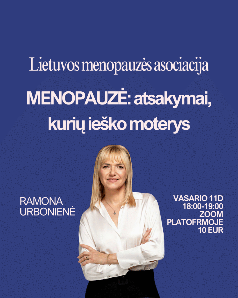 Ramona Urboniene Lietuvos menopauzės renginys